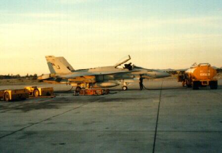 An F/A-18 in Arizona