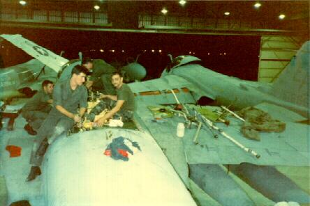 Me and the guys changing out a bad fuel cell