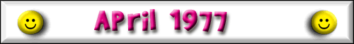 April 1977 diary entries
