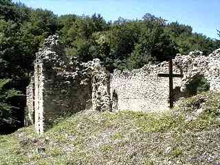 Riederberg, Klosterruine von Osten gesehen