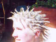 It's her spikey little head!