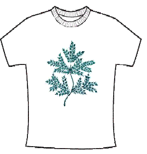 A  custom handpainted T shirt representing the Nature Series