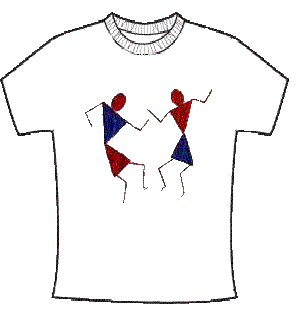 Custom T shirt Warli Series Design 2