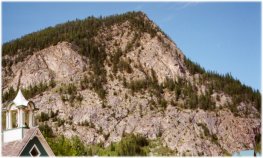 East and Northeast buttresses of Mount Royal from town