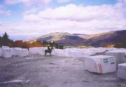 A working marble quarry