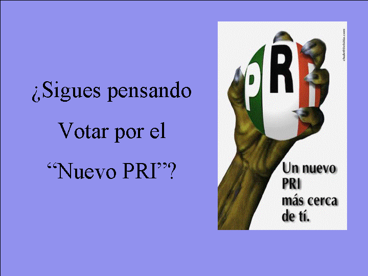 Por el cambio.