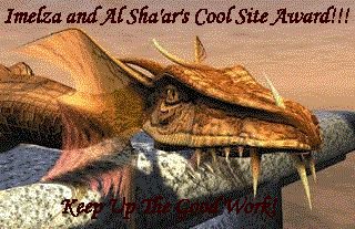 Imelza and Al Sha-ar's Cool Site Award