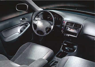 Interior of a Honda Civic SiR