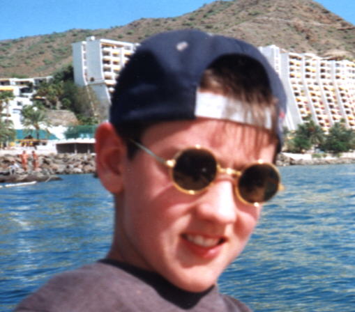 Ich war schon immer cool, auch 1995
beim Tretbootfaren vor Gran Canaria