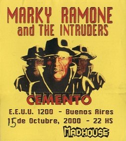 Marky Ramone & The Intruders en Cemento