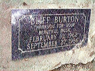 Cliff Burton (10/2/62 - 27/9/86)