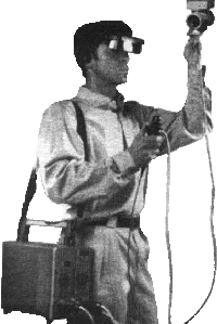 Me in my new portable Virtual Reality Outfit...