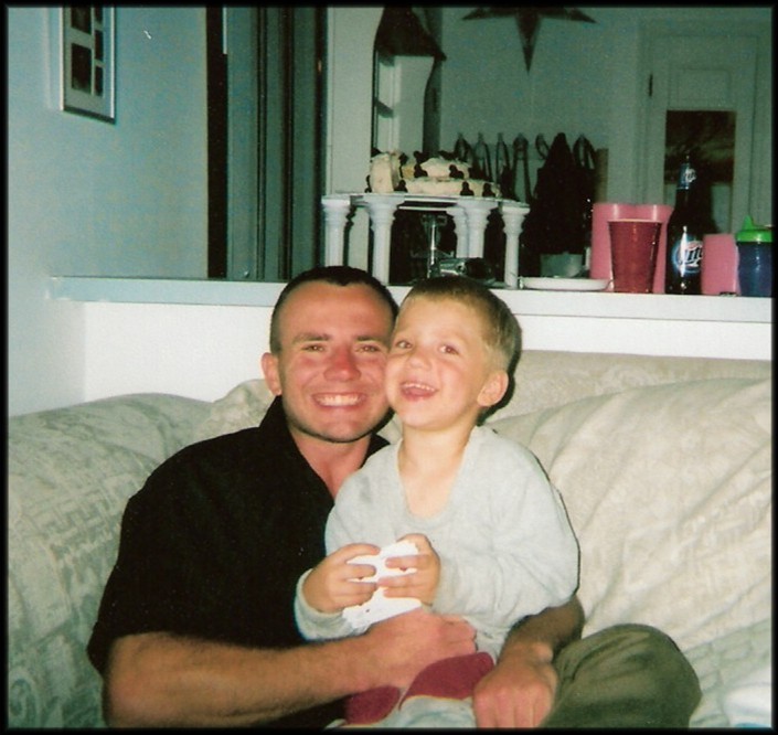 Dave and his twin, son Jaylon 2005.