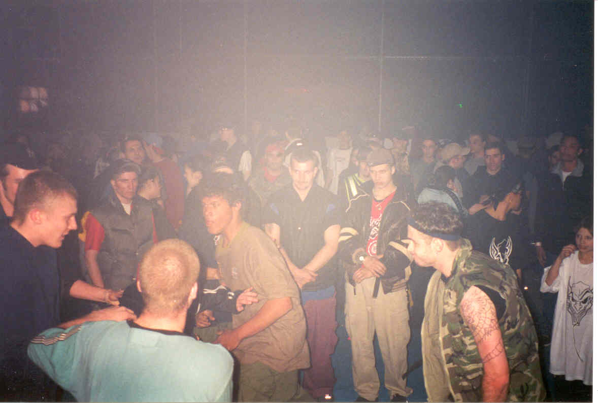 hardcore section.....everyone's rolling....