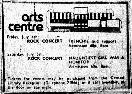 Ad for the Rotherham Arts Centre concert from the Rotherham Avertiser - Pulp were unbilled support to The Naughtiest Girl Was A Monitor