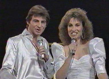 'Motti Giladi and Sarai Tzoriel at Eurovision 1986
