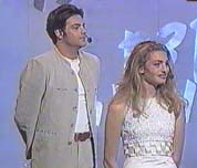 Aki Avni and Michaella Barko - The 1995 Kdam presenters
