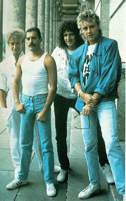 Chillin out before Live Aid