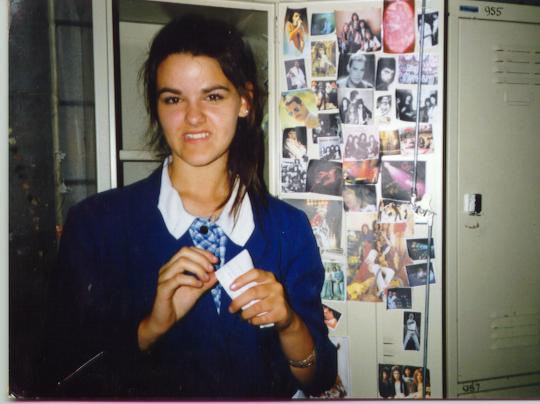 Natalie + my shocker locker