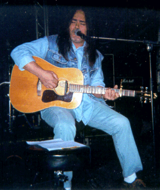 TC playing Fine Fine Day acoustically.