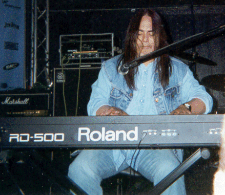 TC playing keyboard.