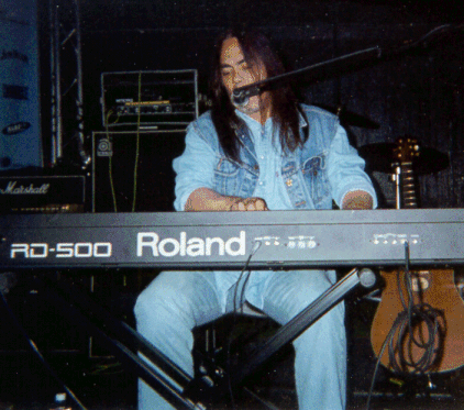 TC playing keyboard.