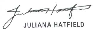 Autograph of Juliana Hatfield