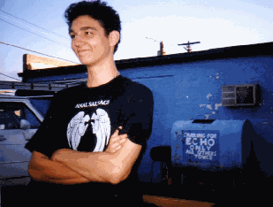 Frick in front of Echo Studios.