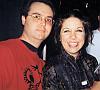 Me and Johnette Napolitano outside the Handlebar - another psychotic look from me