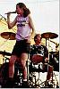 Danielle and Troy Tague sweating during same bicycle race show