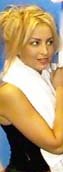 With towel