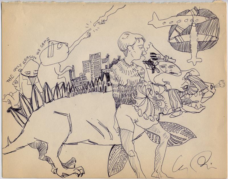 Liz pen/ink drawing from 1993 - high resolution