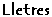 Lletres