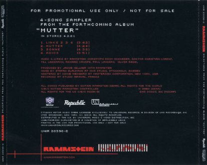 Mutter Promo Sampler -  