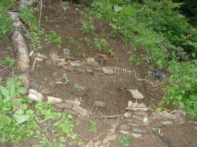 Bruder 1 hat seine Burg geschickt dem Gelnde angepasst