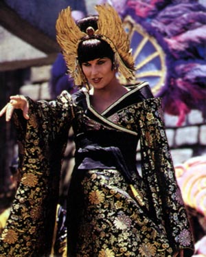 She wears silk well.