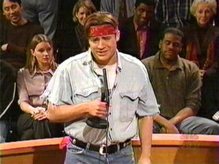 . . . and demonstrating his inability to sing.