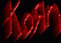 Faded red korn logo