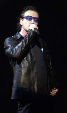 BONO SANG THE SONG.