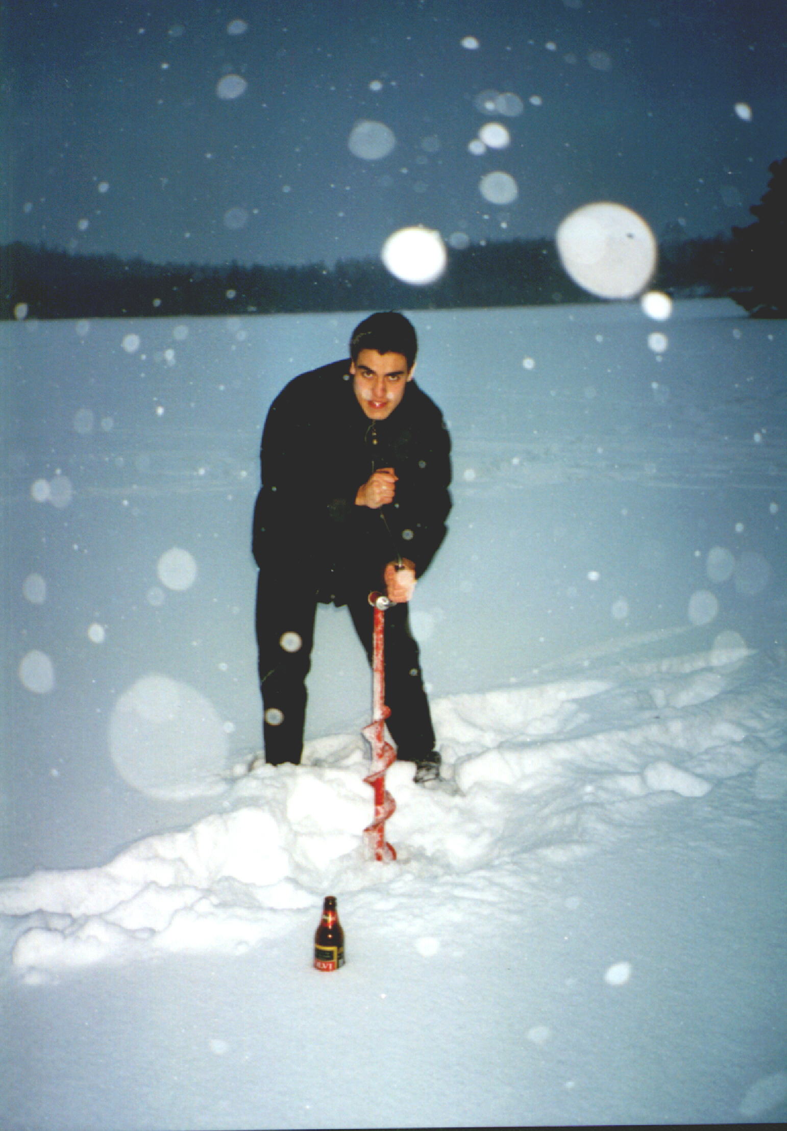 Me in Rautalampi's frozen Lake (Janina's party)