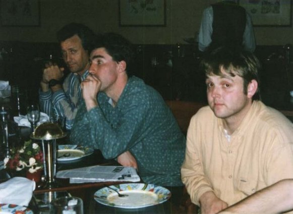 Dinner at the hotel, Friday night.