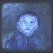 bluechild, original painting by Dan J. Smith 1998
