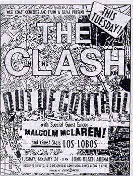 Ad for the Clash at Long Beach Arena