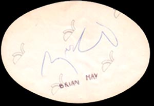 Firma de Brian May