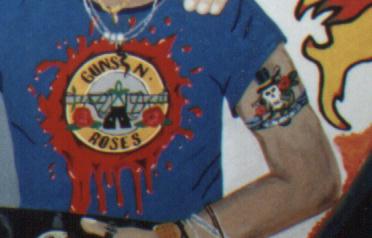 Guns N' Roses Logo & Slash's tattoo