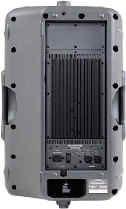 Rear view of the phenomenal Mackie SRM 450 active two way loudspeaker system, used by Vince in his solo electronic music!