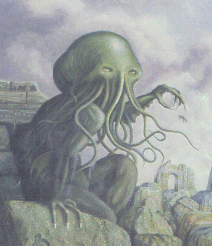Cthulhu en la sumergida Rlyeh
