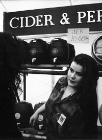 Pic of serving at beer festival