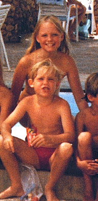 With PJ at the beach