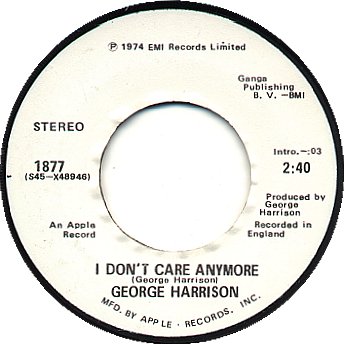 I Don't Care Anymore